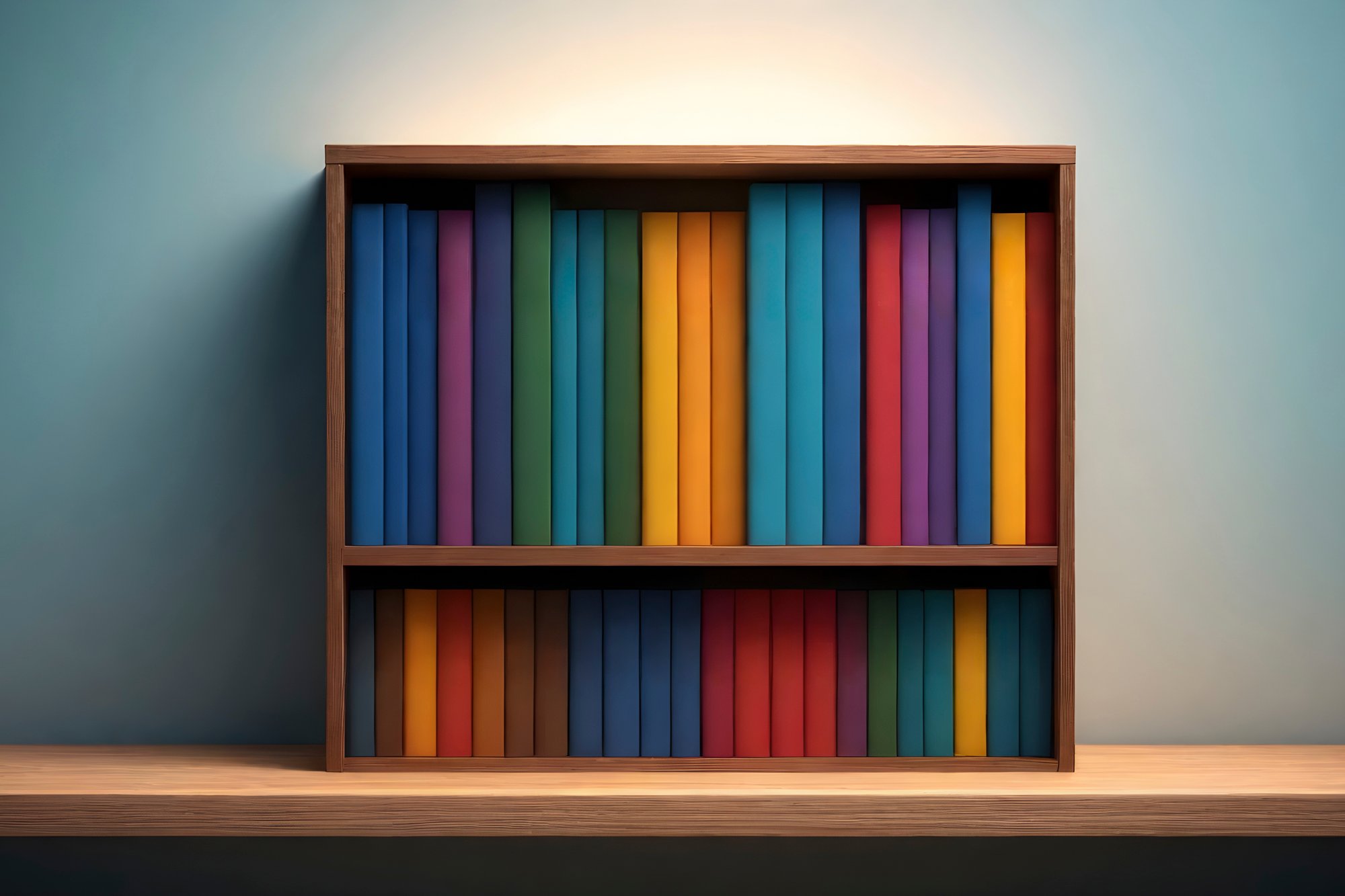 realistic-stacked-books-shelf